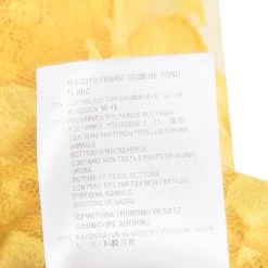 Stella McCartney Yellow Floral Lace Scalloped Edge Sheer Top M For Women -Stella McCartney Sales luxury women stella mccartney used clothes p103627 005