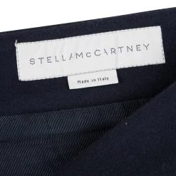 Stella McCartney Navy Blue Wool Cashmere Axelle Embroidered Skirt M For Women -Stella McCartney Sales luxury women stella mccartney used clothes p106401 005