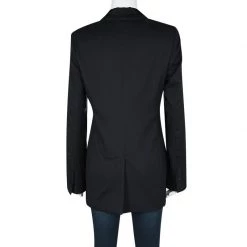 Stella McCartney Navy Blue Wool Contrast Lapel Detail Blazer L For Women -Stella McCartney Sales luxury women stella mccartney used clothes p106534 003
