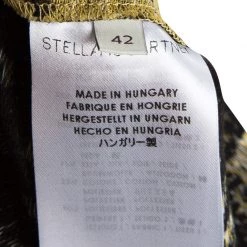 Stella McCartney Beige Metallic Snakeskin Jacquard Dress M For Women -Stella McCartney Sales luxury women stella mccartney used clothes p108391 0005