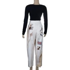 Stella McCartney Printed Silk Trousers S For Women -Stella McCartney Sales luxury women stella mccartney used clothes p10888 003