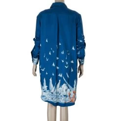 Stella McCartney Blue Silk Tunic Dress M For Women -Stella McCartney Sales luxury women stella mccartney used clothes p10892 003