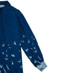 Stella McCartney Blue Silk Tunic Dress M For Women -Stella McCartney Sales luxury women stella mccartney used clothes p10892 007