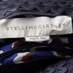 Stella McCartney Printed Silk Plisse Bottom Asymmetric Backless Dress S For Women -Stella McCartney Sales luxury women stella mccartney used clothes p109739 005