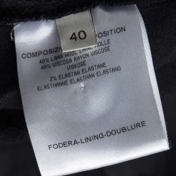 Stella McCartney Black Floral Embossed Jacquard V-Neck Long Sleeve Dress S For Women 13 Stella McCartney Black Floral Embossed Jacquard V-Neck Long Sleeve Dress S For Women -Stella McCartney Sales luxury women stella mccartney used clothes p111154 0006