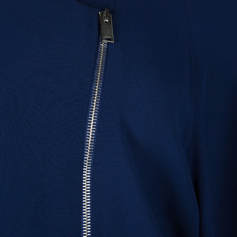 Stella McCartney FW'14 Navy Blue Zip Detail Brooke Jumpsuit S For Women 6 Stella McCartney FW'14 Navy Blue Zip Detail Brooke Jumpsuit S For Women - Image 4