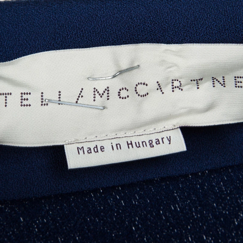 Stella McCartney FW'14 Navy Blue Zip Detail Brooke Jumpsuit S For Women 7 Stella McCartney FW'14 Navy Blue Zip Detail Brooke Jumpsuit S For Women - Image 5