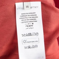 Stella McCartney Red Wool Ingrid Blazer And Cropped Pant Suit XS For Women -Stella McCartney Sales luxury women stella mccartney used clothes p113843 0009