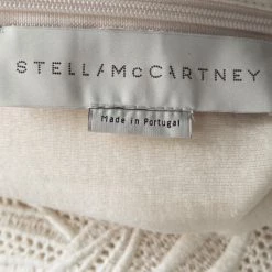 Stella Mccartney Cream Jersey Floral Motif Lace Applique Detail Oversized Top S For Women -Stella McCartney Sales luxury women stella mccartney used clothes p116973 005