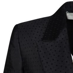 Stella McCartney Black Diamond Jacquard Blazer S For Women -Stella McCartney Sales luxury women stella mccartney used clothes p118035 0004
