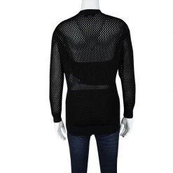 Stella McCartney Black Mesh Horse Embroidered Sweatshirt XS For Women -Stella McCartney Sales luxury women stella mccartney used clothes p119333 003