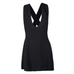 Stella McCartney Black Crossover Backless Top S For Women
