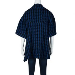 Stella McCartney Blue And Black Wool Short Sleeve Jacket S For Women -Stella McCartney Sales luxury women stella mccartney used clothes p120521 003