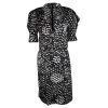 Stella McCartney Monochrome Printed Silk Short Sleeve Dress S For Women -Stella McCartney Sales luxury women stella mccartney used clothes p120828 0001