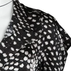 Stella McCartney Monochrome Printed Silk Short Sleeve Dress S For Women -Stella McCartney Sales luxury women stella mccartney used clothes p120828 0004