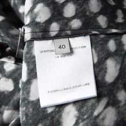 Stella McCartney Monochrome Printed Silk Short Sleeve Dress S For Women -Stella McCartney Sales luxury women stella mccartney used clothes p120828 0006