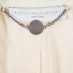 Stella McCartney Cream Tailored Blazer M For Women 12 Stella McCartney Cream Tailored Blazer M For Women -Stella McCartney Sales luxury women stella mccartney used clothes p123896 005