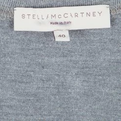 Stella McCartney Grey Jersey Textured Dot Cap Sleeve Tunic S For Women -Stella McCartney Sales luxury women stella mccartney used clothes p126105 005