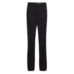 Stella McCartney Black Wool Straight Fit Trousers M For Women
