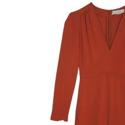 Stella McCartney Orange V-neck Jumpsuit S For Women 16 Stella McCartney Orange V-neck Jumpsuit S For Women -Stella McCartney Sales luxury women stella mccartney used clothes p12991 005