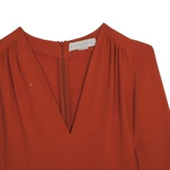 Stella McCartney Orange V-neck Jumpsuit S For Women 18 Stella McCartney Orange V-neck Jumpsuit S For Women -Stella McCartney Sales luxury women stella mccartney used clothes p12991 007