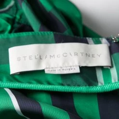 Stella McCartney Green Aurore Gingham Checked Boat Neck Romper S For Women -Stella McCartney Sales luxury women stella mccartney used clothes p135464 0005