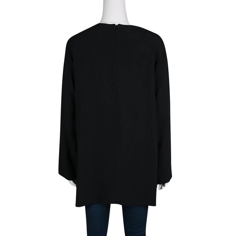 Stella McCartney Black Metal And Crystal Embellished Long Sleeve Viac Tunic L For Women 5 Stella McCartney Black Metal And Crystal Embellished Long Sleeve Viac Tunic L For Women - Image 3