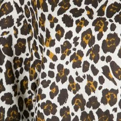 Stella McCartney Cream Animal Print Linen Short Sleeve Oversized Blouse M For Women -Stella McCartney Sales luxury women stella mccartney used clothes p139303 0004