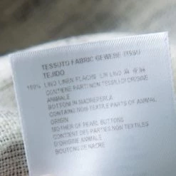 Stella McCartney Cream Animal Print Linen Short Sleeve Oversized Blouse M For Women -Stella McCartney Sales luxury women stella mccartney used clothes p139303 0007