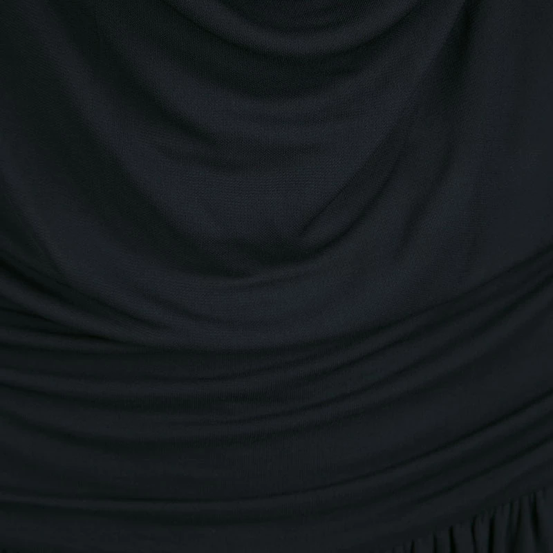 Stella McCartney Black Draped Racer Back Detail Jumpsuit S For Women 6 Stella McCartney Black Draped Racer Back Detail Jumpsuit S For Women - Image 4