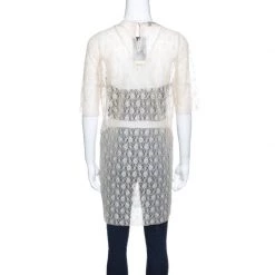 Stella McCartney Beige Jasper Rosebud Sheer Lace Top M For Women -Stella McCartney Sales luxury women stella mccartney used clothes p143609 0003