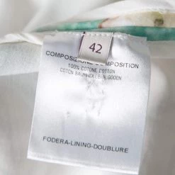 Stella McCartney Multicolor Hawaiian Print Stretch Cotton Buttoned Back Detail Top M For Women 13 Stella McCartney Multicolor Hawaiian Print Stretch Cotton Buttoned Back Detail Top M For Women -Stella McCartney Sales luxury women stella mccartney used clothes p152903 0006