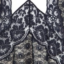 Stella McCartney Navy Blue Floral Lace Semi Sheer Sleeveless Midi Dress S For Women -Stella McCartney Sales luxury women stella mccartney used clothes p155881 0004