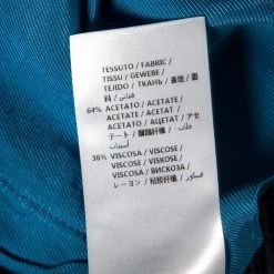 Stella McCartney Teal Cecily Satin Wide Leg Trousers S For Women -Stella McCartney Sales luxury women stella mccartney used clothes p158536 0007