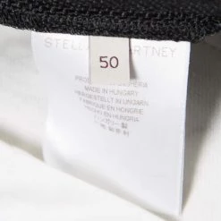 Stella McCartney Black Textured Wide Leg Pants XL For Women -Stella McCartney Sales luxury women stella mccartney used clothes p162428 006