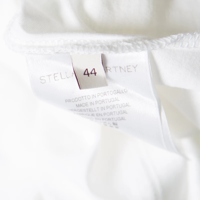 Stella McCartney White Leopard Head Printed Cotton T-Shirt M For Women 8 Stella McCartney White Leopard Head Printed Cotton T-Shirt M For Women - Image 6