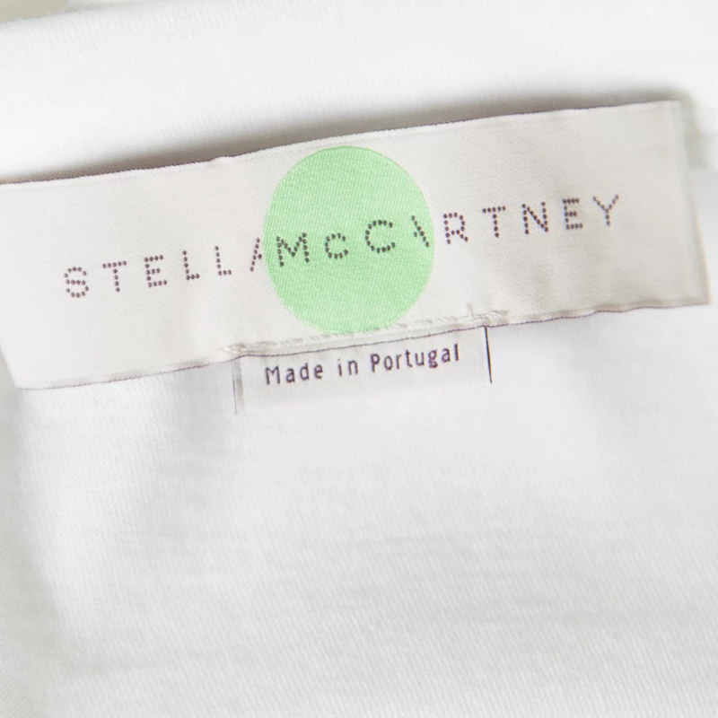 Stella McCartney White Leopard Head Printed Cotton T-Shirt M For Women 7 Stella McCartney White Leopard Head Printed Cotton T-Shirt M For Women - Image 5