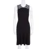 Stella McCartney Black Sheer Burnout Leopard Panel Detail Sleeveless Dress S For Women -Stella McCartney Sales luxury women stella mccartney used clothes p163404 006