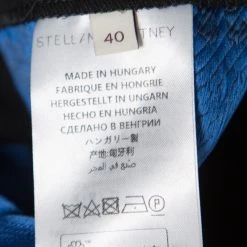 Stella McCartney Blue Floral Jacquard Patterned Stretch Tapered Trousers S For Women -Stella McCartney Sales luxury women stella mccartney used clothes p163688 001