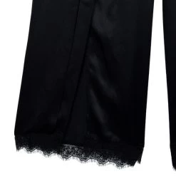 Stella McCartney Black Palazzo Slit Silk Pants S For Women -Stella McCartney Sales luxury women stella mccartney used clothes p16668 009