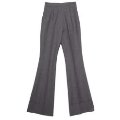 Stella McCartney Monochrome Wool And Cotton Flared Bottom Trousers XXS For Women -Stella McCartney Sales luxury women stella mccartney used clothes p168261 001