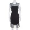Stella McCartney Black Sheer Silk Paneled Sleeveless Sheath Dress M For Women -Stella McCartney Sales luxury women stella mccartney used clothes p169023 003