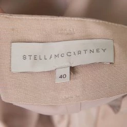 Stella McCartney Beige Wool Pleat Detail High Waist Pants S For Women 12 Stella McCartney Beige Wool Pleat Detail High Waist Pants S For Women -Stella McCartney Sales luxury women stella mccartney used clothes p170714 004