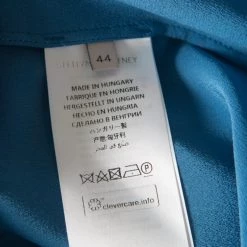 Stella McCartney Blue Silk Ruffle Trim Long Sleeve Meredith Blouse M For Women -Stella McCartney Sales luxury women stella mccartney used clothes p171397 002