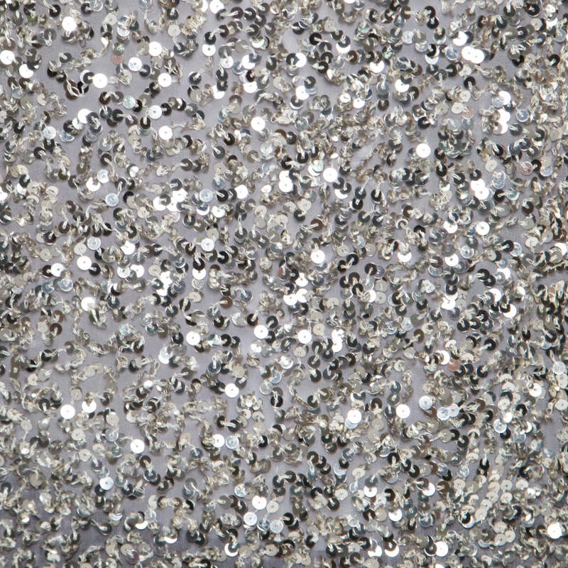 Stella McCartney Grey Silk Cotton Sequin Embellished Tank Top S For Women 6 Stella McCartney Grey Silk Cotton Sequin Embellished Tank Top S For Women - Image 4