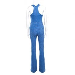 Stella McCartney Indigo Light Washed Wide Leg Denim Overalls S For Women -Stella McCartney Sales luxury women stella mccartney used clothes p171973 001