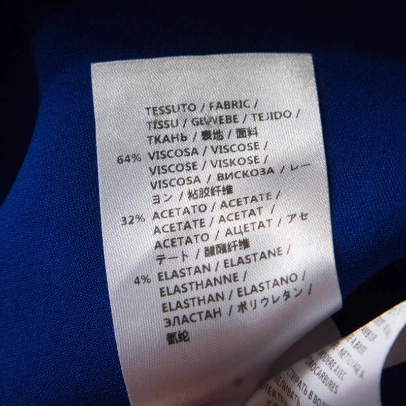 Stella McCartney Blue Crepe Zip Detail Arlesa Blouse S For Women 9 Stella McCartney Blue Crepe Zip Detail Arlesa Blouse S For Women - Image 7