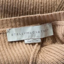 Stella McCartney Toffee Brown Ribbed Knit Wool Handkerchief Hem Sweater M For Women -Stella McCartney Sales luxury women stella mccartney used clothes p177066 003