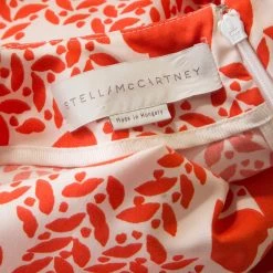 Stella McCartney Orange Heart Printed Shift Dress M For Women -Stella McCartney Sales luxury women stella mccartney used clothes p177509 005