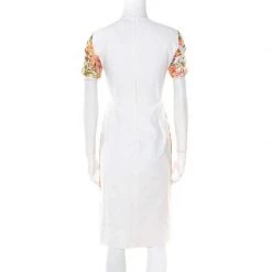 Stella McCartney Metallic Neon Floral Jacquard Ridley Sheath Dress XS For Women -Stella McCartney Sales luxury women stella mccartney used clothes p178188 007